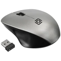 Мышь Oklick 695MW (черный/серебристый) фото 1